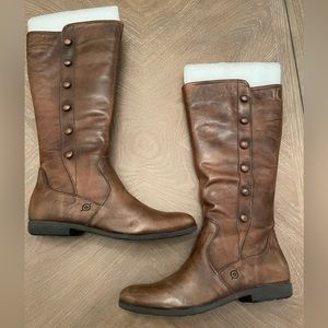 Born SAGE NATURAL KNEE HIGH RIDING BOOTS - Size 8  NWT